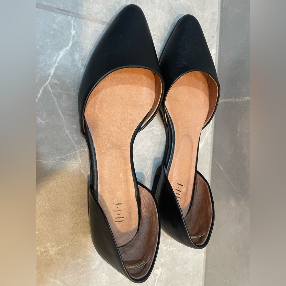 J.Jill D’orsay Classic Black Flats Loafers - Picture 3 of 7